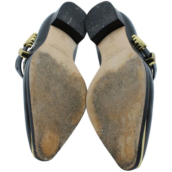 Alberta Ferretti Oxfords in Black Leather - Picture 5 of 8